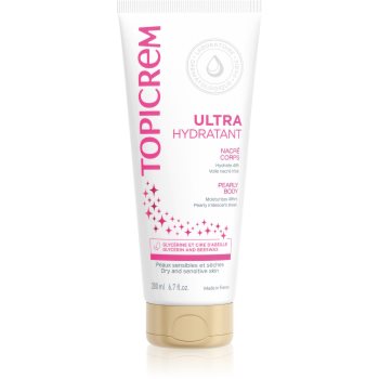 Topicrem UH BODY Ultra-Moisturizing Pearly Body lapte de corp piele sensibilă stralucire de perla - imagine 2